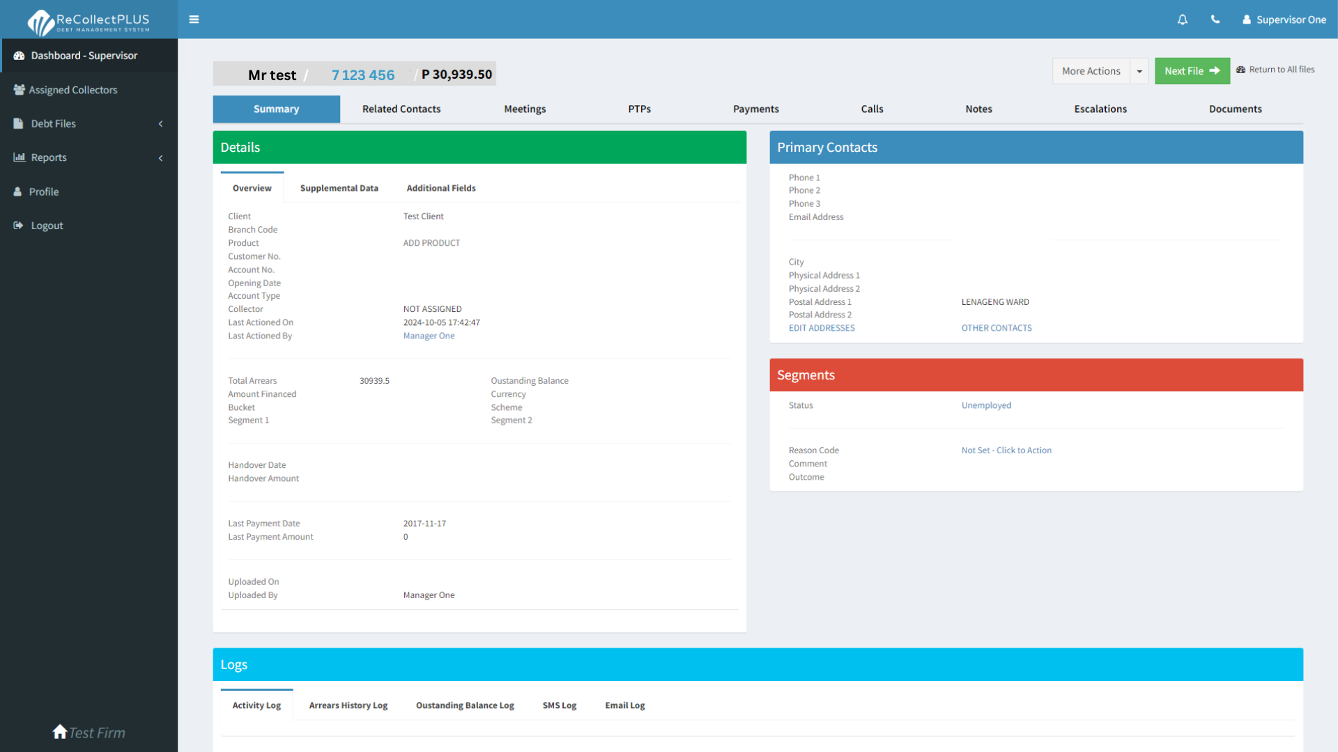 Automated SMS and Email